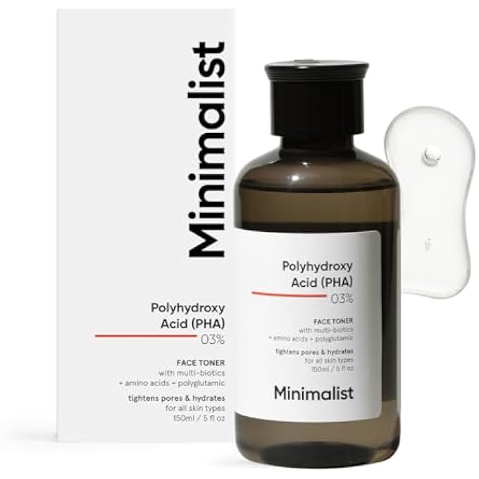 MINIMALIST PHA 3% ALCOHOL FREE TONER, 150 ML | PORE TIGHTENING & MILD EXFOLIATION FOR OILY, ACNE PRONE, SENSITIVE & NORMAL SKIN | HYDRATING FACE TONER FOR GLOWING SKIN - Image 1